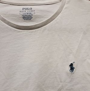 White polo slim fit white T-shirt